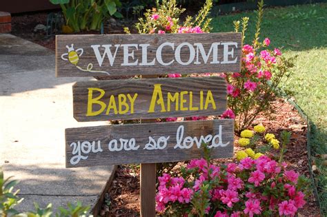 Welcome Home Baby Lawn Sign Shower Sign by TRUECONNECTION on Etsy