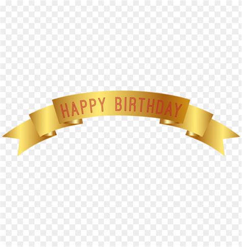 Download happy birthday gold banner png png images background | TOPpng