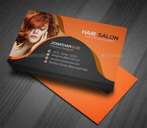 Unique Hair Stylist Business Cards