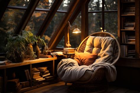 Premium AI Image | reading nook