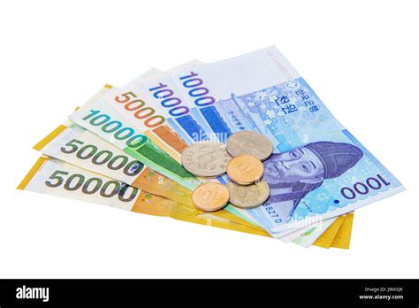 South Korean Won Currency Stock Photo - Alamy