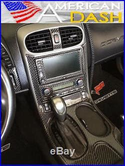 Chevrolet Chevy Corvette C6 C 6 Interior Real Black Carbon Fiber Dash Trim Kit | Carbon Fiber ...