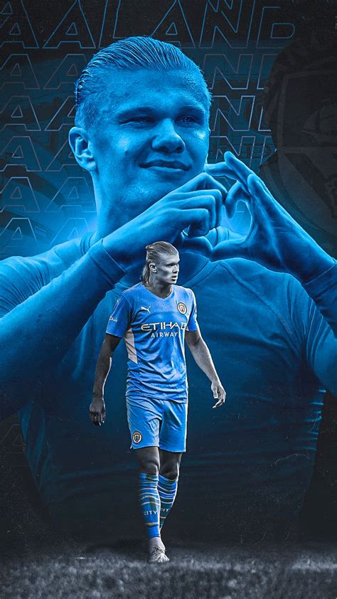 Haaland Man City Wallpaper 4K