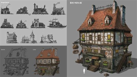 ArtStation - A medieval inn (pub)