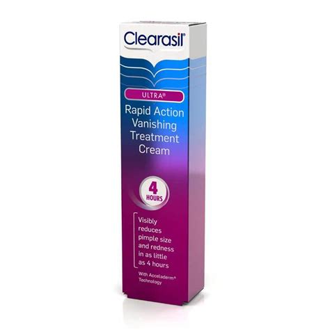 Clearasil Ultra Rapid Action Vanishing Treatment Cream reviews in Blemish & Acne Treatments ...