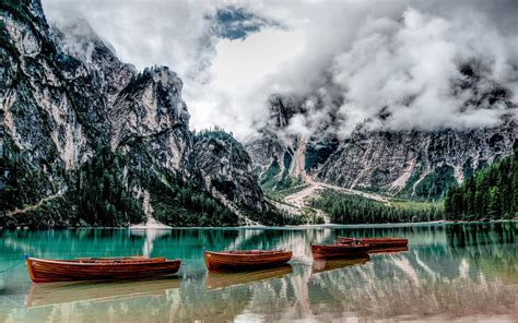 Lago di Braies (Lake Braies), Dolomites, Italy [2880x1800] : r/wallpaper