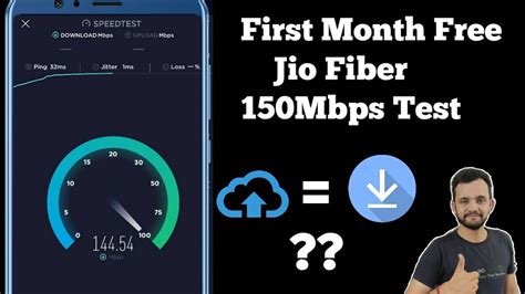 JIO Fiber First Month free - 150 Mbps Speed Test - Uploading and ...