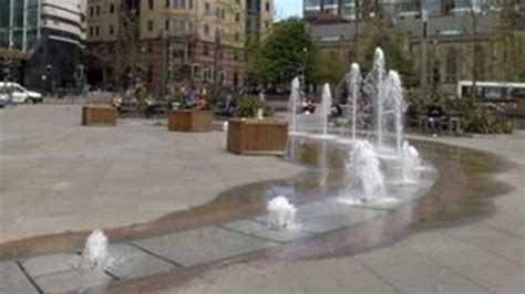 Leeds city centre water features turned off for good - BBC News