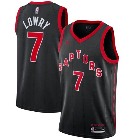 Men's Jordan Brand Kyle Lowry Black Toronto Raptors 2020/21 Swingman - Jersey - Statement Edition