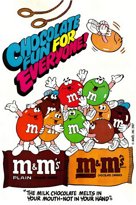 m&m's [1987] : r/vintageads