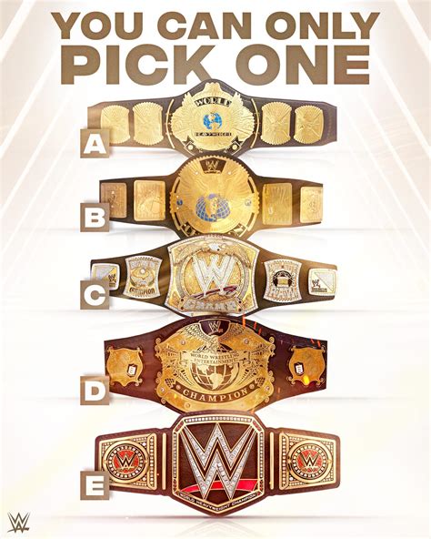 What’s your favorite WWE Championship design so far? : r/WWE