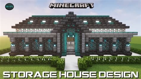 Minecraft STORAGE HOUSE DESIGN - TUTORIAL - YouTube