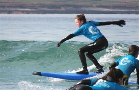 Surf lesson at Dunnet beach, Scotland