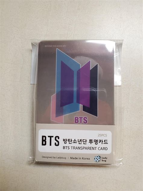 [ BTS ] TRANSPARENT CARD – KPOP Store in USA