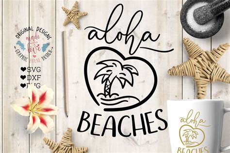 Aloha Beaches Cut File SVG, DXF, PNG (27517) | SVGs | Design Bundles