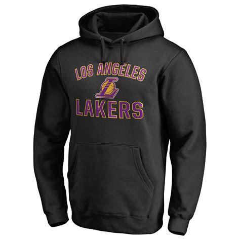 Men's Fanatics Branded Black Los Angeles Lakers Victory Arch - Pullover Hoodie