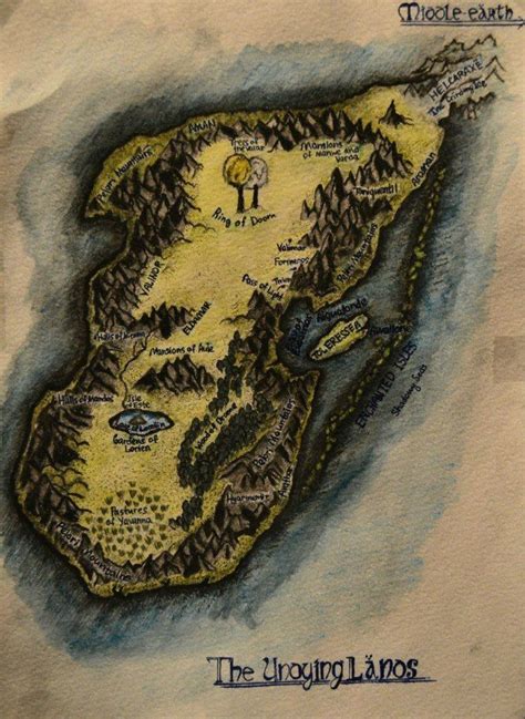 Map of Valinor (The Undying Lands) by StanislawRem on deviantART | Valinor, Middle earth map ...