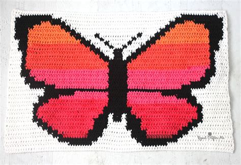 Bernat POP! Butterfly Crochet Graphgan – Part 1 - Repeat Crafter Me