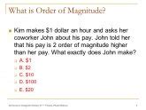 What is order of magnitude?