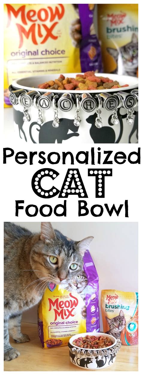 Charming Personalized Cat Food Bowl - Making Time for Mommy