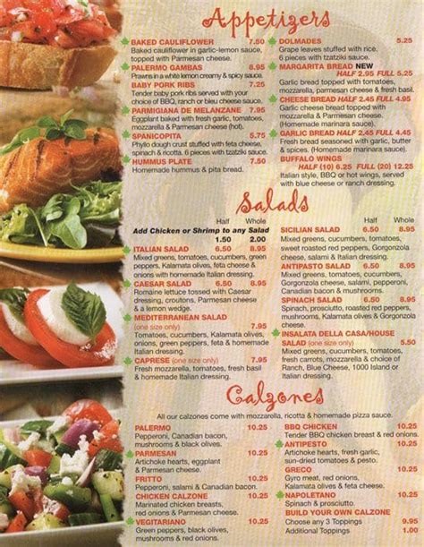 Palermo Menu, Menu for Palermo, Capitol Hill, Seattle - Urbanspoon/Zomato