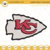 Kansas City Chiefs Logo Embroidery Files, NFL Football Team Machine ...