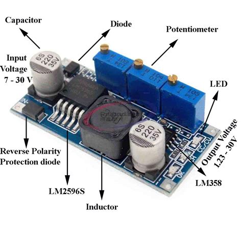 LM2596 Constant Current Constant Voltage Adjustable Buck Module