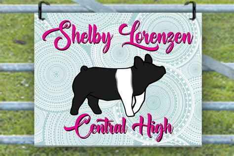 Livestock Show Sign Show Pig Stall Sign Custom Metal Stall - Etsy