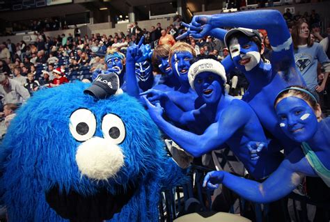 Xavier University's "Blue Blob" #college #mascot #xavieruniversity # ...