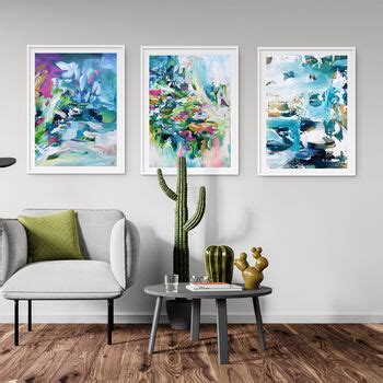 Abstract Wall Art Prints Set Of Three By Abstract House ...