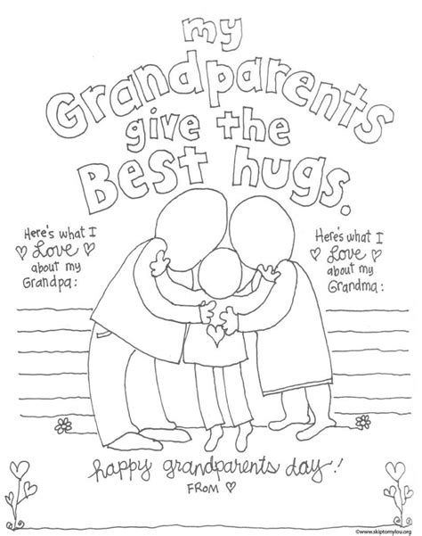 97 Free, Printable Grandparents Day Coloring Pages