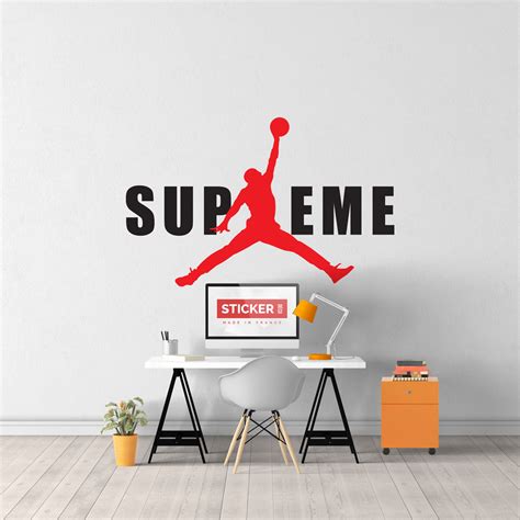 Sticker Jordan Suprême - Stickers Jordan Suprême | Stickerdeco.fr