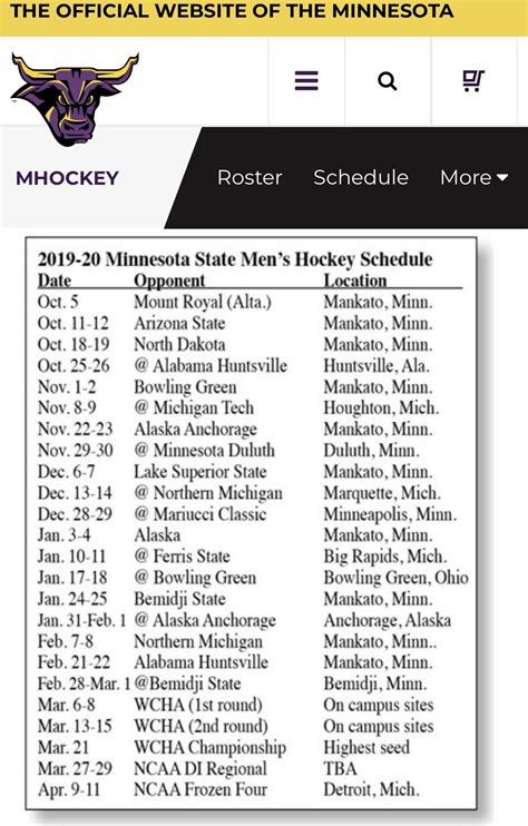 2019-20 Schedules Thread : collegehockey