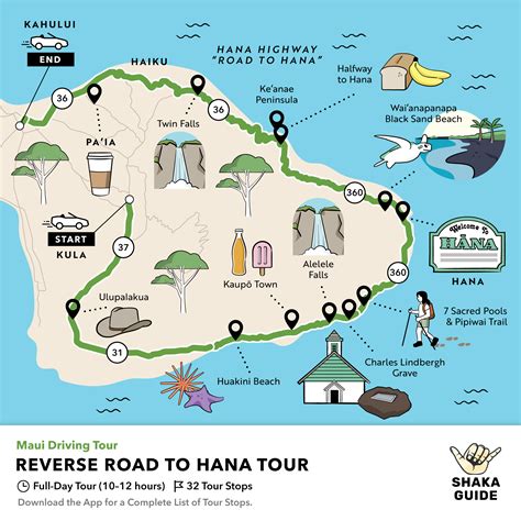 Road to Hana Maps - Stops, Points of Interest + Alternate Routes