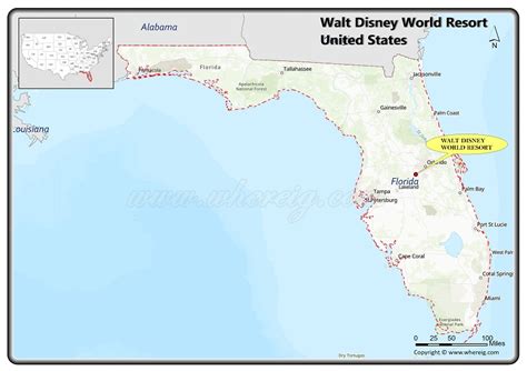 Where is Walt Disney World Resort, Florida - Location Map, Travel Info ...