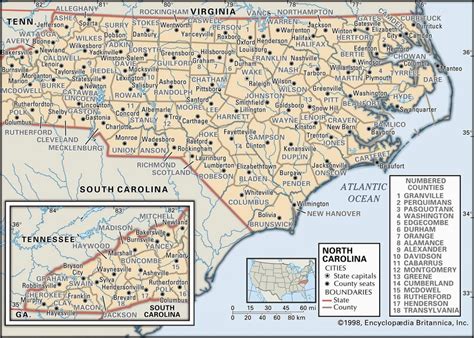 Map Of Charlotte north Carolina and Surrounding areas State and County ...