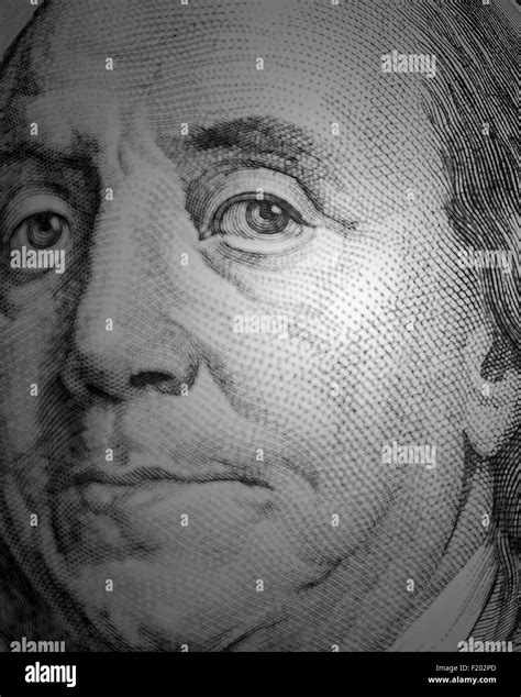 100 dollar bill hundred Black and White Stock Photos & Images - Alamy
