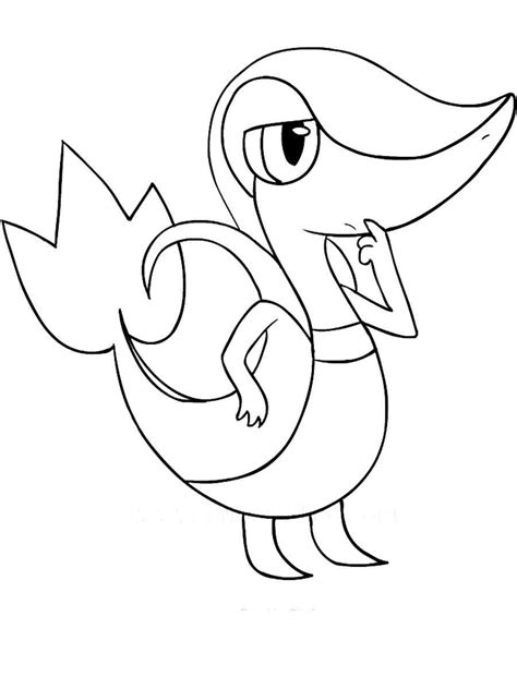 Pokemon Snivy coloring pages - Free Printable