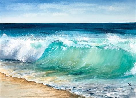 Maria Raczynska : online class - Paint Ocean Waves in Watercolours ...