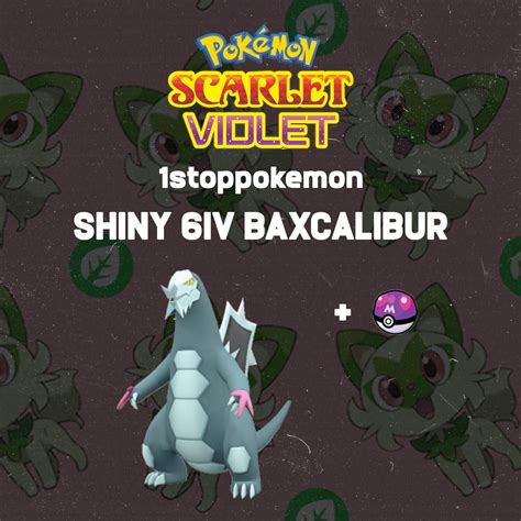 BAXCALIBUR SHINY 6IV Pokemon Pokemon Scarlet and Violet | eBay