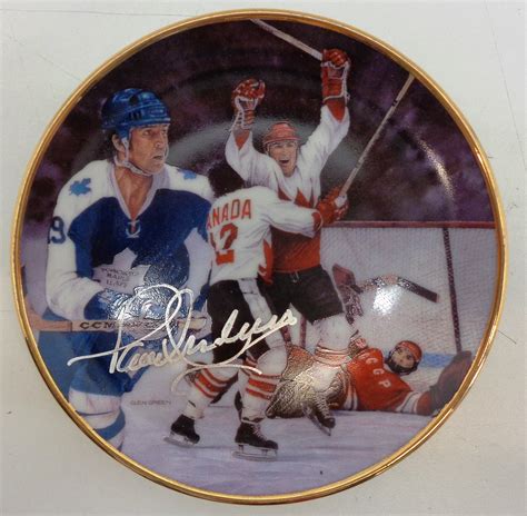 Lot Detail - Paul Henderson Autographed 3" Plate