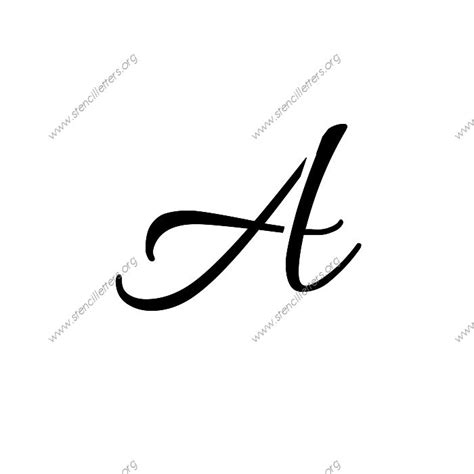 Doron Linschoten: Allura Cursive Alphabet Stencils In Lowercase Small ...