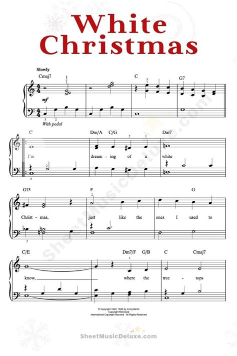 White christmas sheet music piano information | Home