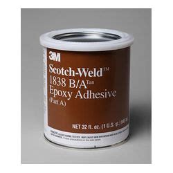 3M 1838 Scotch-Weld(TM) Epoxy Adhesive Tan Part B/A 1 Quart Kit - Micro Parts & Supplies, Inc.