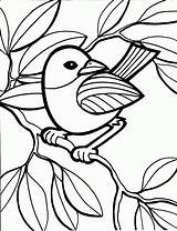 Coloring For Kids  Bird Child sketch template