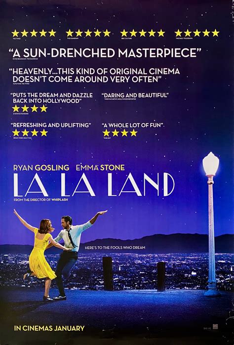 Original La La Land Movie Poster - Musical - Ryan Gosling - Emma Stone