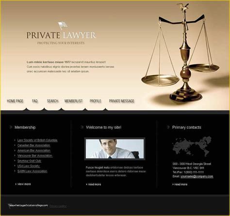 Lawyer Website Templates Free Download Of Lawyer PHPbb Template ...