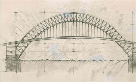 Bridge sketch Bridge Drawing, Medical Drawings, Bridge Design, Technical Drawing, Antique Style ...