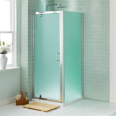 V6 Pivot Frosted Glass Enclosure 900 x 760 | Frosted shower doors ...