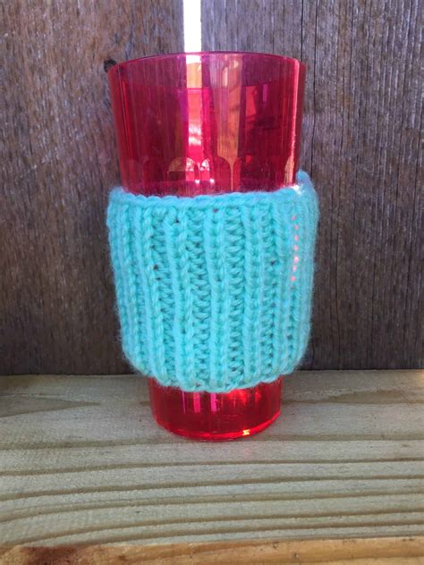 Easy Knit Coffee Cup Sleeves — Frugal Knitting Haus